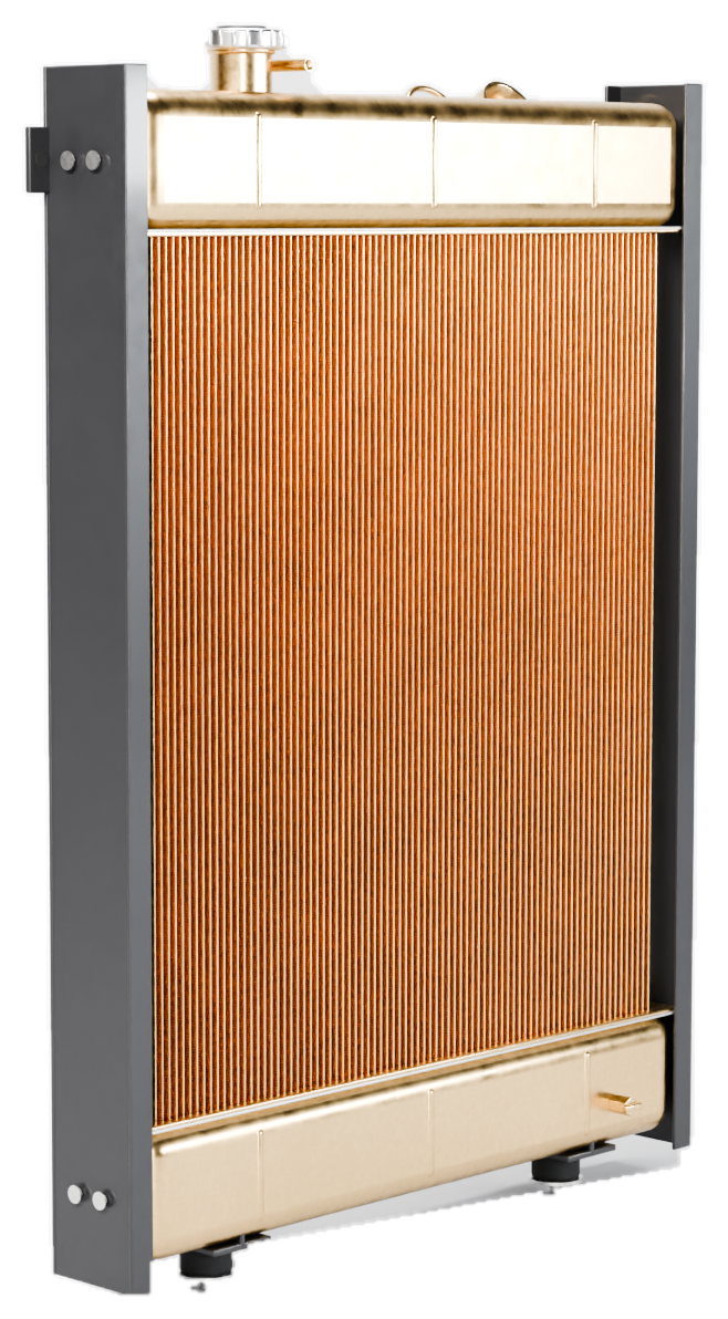 Dolphin copper-brass heavy duty radiator with steel side frames