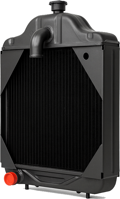 Dolphin tractor radiator with copper core and steel top tank